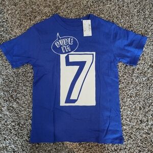 Boy's 7th birthday shirt NWT
